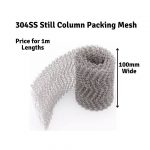 1m Structured Stainless Steel Mesh - Used for Still Column Packing or SS Scrubber