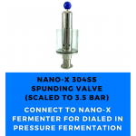 NANO - X 304SS Spunding Valve: 1.5" TC Connection & Scaled to 3.5 bar