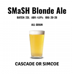 SMaSH Blonde Ale