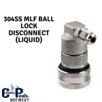 304 Stainless Steel Liquid Ball Lock Disconnect With MLF 1/4" Thread