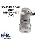 304 Stainless Steel Gas Ball Lock Disconnect With MLF 1/4" Thread