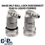 304 Stainless Steel Liquid Ball Lock Disconnect and Gas Disconnect with MLF thread