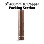 Copper 3" Tri Clover 400mm Straight Pipe/3" Still Packing Section