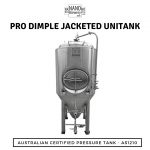 600L Pro Jacketed Unitank - Dimple Jacketed - Australian Certified Pressure Tank AS1210