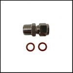 New & Improved 1/2" Compression Fitting - 1/2" BSPM to 1/2" (12.7mm) - Now Comes with Silicon O-Rings