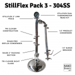 StillFlex Pack 3 - 304SS Pot & Reflux Still