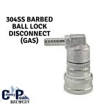 304 Stainless Steel Gas Ball Lock Disconnect With Barb