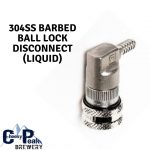 304 Stainless Steel Liquid Ball Lock Disconnect With Barb
