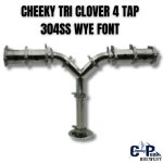 Cheeky Tri Clover 4 Tap 304SS Wye Font
