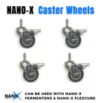 4 X Caster Wheel Set: Suit 30L, 50L, 70L & 105L NANO-X Fermenters