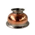 4" to 2" Copper Tri Clover Bowl Reducer