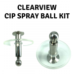 ClearView PMMA 4" Tri Clover CIP Mini Spray Ball
