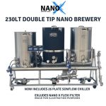 230L 3V Double Tip Brewery: Now Comes with 26 Plate SonFlow Chiller