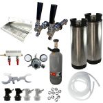 Complete Kegging Pack for 2 Taps with New 19lt Kegs