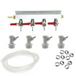 4 Way CO2 Gas Manifold Kit with Check Valves