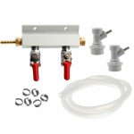 2 Way CO2 Gas Manifold Kit with Check Valves.
