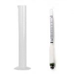 250ml Plastic Measuring Test Tube Cylinder & Alcometer
