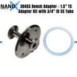 NANO-X Bench Adapter - 1.5" TC Adapter Kit with 3/4" ID SS Tube