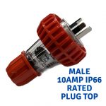 NANO Boss IP66 Rated 10A Male Plug Top Only - Commercial Controller