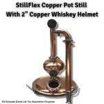 StillFlex - Copper Pot Still with 2" 99.9% Pure Copper Whiskey Helmet