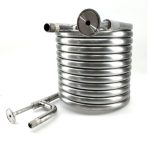 Passivated Stainless Steel Counter Flow Chiller with 1.5" Tri Clover Wort Lines