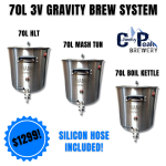 70ltr 3V Gravity Brew System