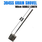 304SS Grain Shovel: 100cm Handle
