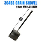 304SS Grain Shovel: 60cm Handle