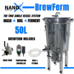 NANO - X 304SS 50L BrewFerm: The True Single Vessel