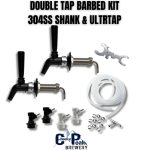 Double Barbed Tap Kit  304SS Shank with Ultra Tap