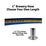 Roll of 1" Brewery Suction & Delivery Hose: Made In Italy: Choose Your Length