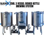 250L 3V NANO-X Dished Kettle System